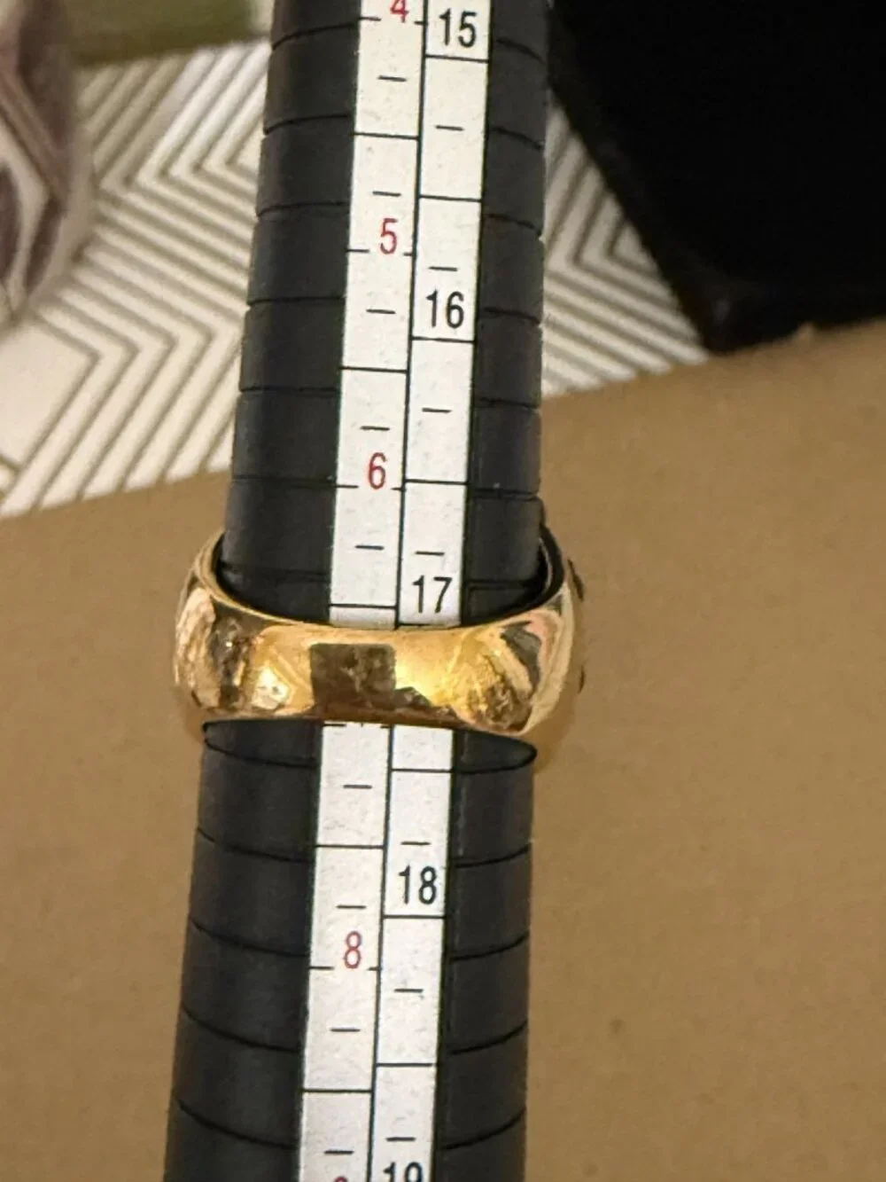 J Crew Adjustable Gold-Tone Ring Large Black Cabochon Statement Cocktail Sz 6-7